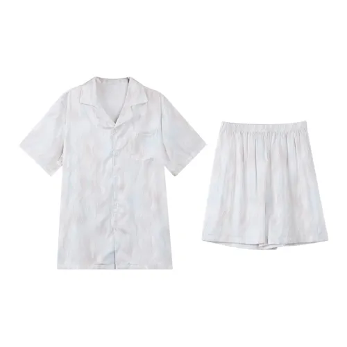 Qin Jing Пижамный комплект Мужской Белый