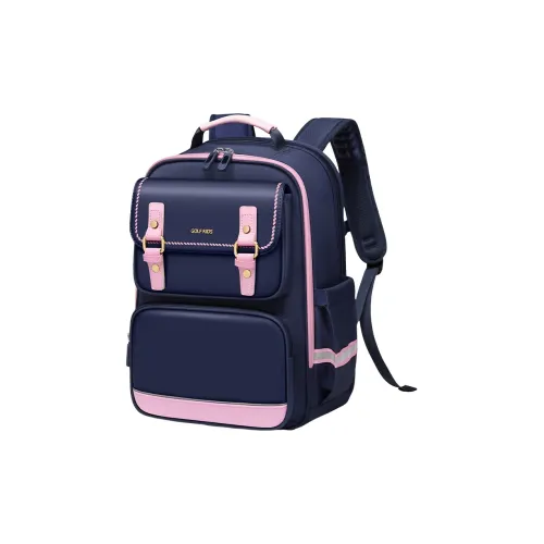 GOLF Ткань Синтетическая кожа Маленький Студенческий Рюкзак Детский Темно-синий Красный Темно-синий Розовый