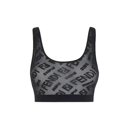 FENDI X Skims Collaboration Черный Женский Бюстгальтер
