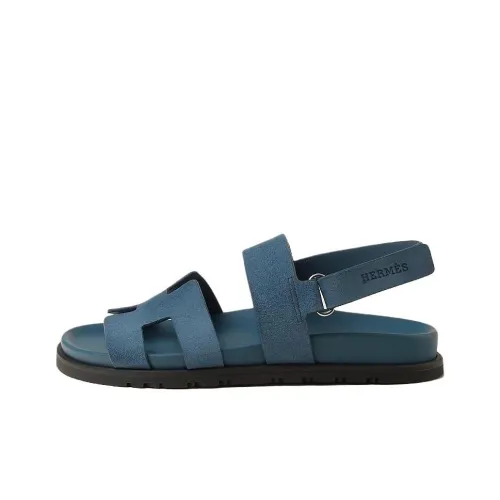 HERMES Genius One Ремешок Сандалии Женские Синие