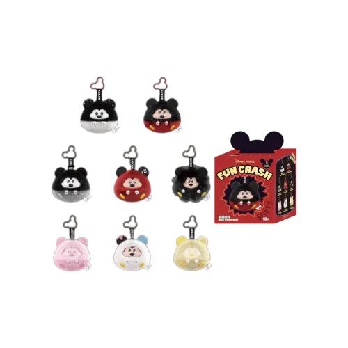 Miniso Disney Mickey Fun Collision Series Виниловый Плюшевый Слепые Коробки Один Mystery Коробка Целая Коробка 8 шт