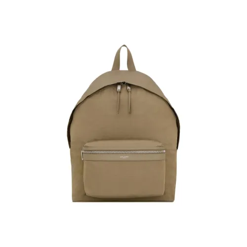 SAINT LAURENT Городской Полиэстер Рюкзак Мужской Табак