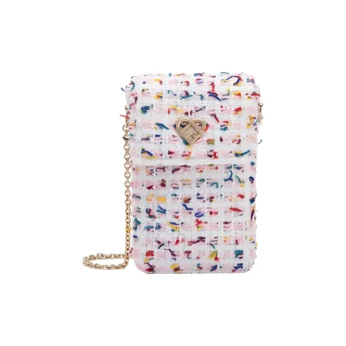 Furla My Joy Ткань с кожаными вставками Пэчворк Сумка через плечо Мини Женская Тальк Белый