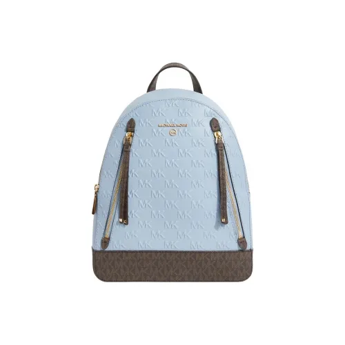 MICHAEL KORS Leather Backpack Women's Light Blue