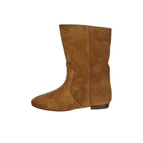 ISABEL MARANT Коньячные ботильоны женские коричневый