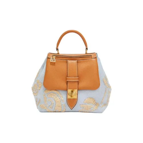 ERMANNO SCERVINO Хлопок Сумка через плечо Сумка Мини Женская Светло-синяя