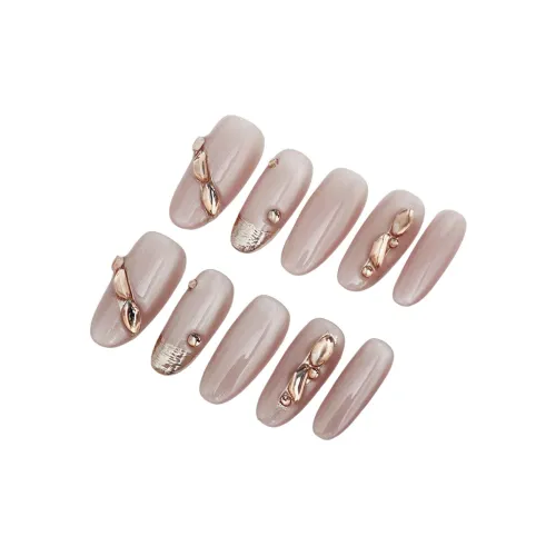 LEMONAIL Мягкий Элегантность Премиум Осветляющий False Nail MID Длина Ледяной Прозрачный Нежно-розовый Размытый