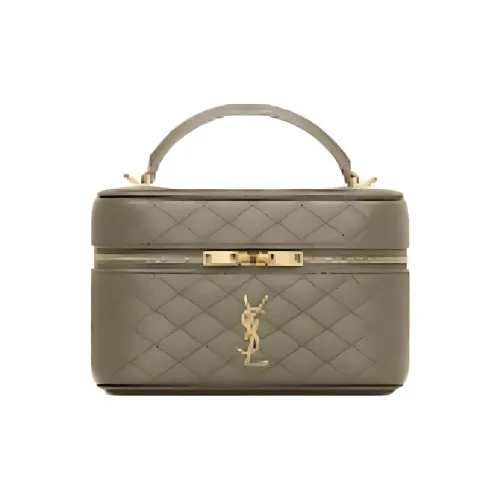 SAINT LAURENT Gaby Овчина Плечо Сумка Сумка Маленькая Женская Темно-Зеленая Мох