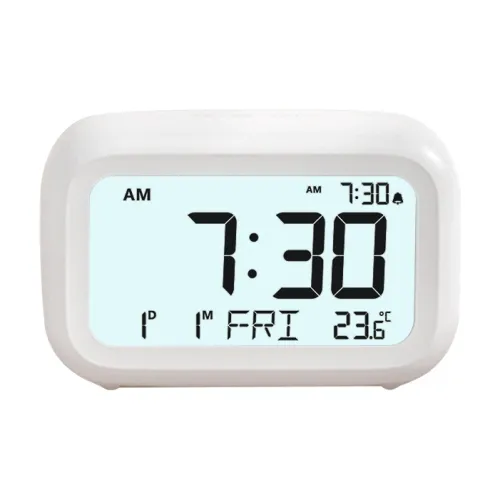 HENSE Электронный Механизм Пластик Будильник Унисекс Белый HA5293