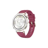 [Бургундский · Розовое золото застежка] Жидкость Силикон - Официальный стиль позиционирование ремешок