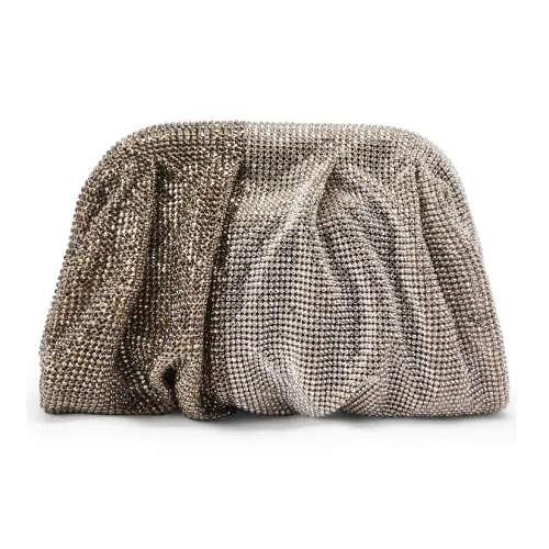 BENEDETTA BRUZZICHES Rhinestone Mesh Clutch Regular Women's Silver