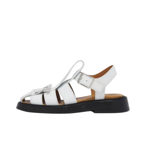 Alexander McQueen T Bar Сандалии в римском стиле 3,5 см Женские Белые