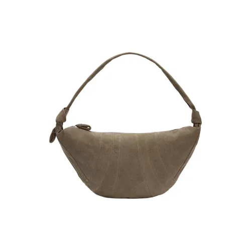 Lemaire Хлопок Круассан Сумка через плечо Большая Женская Коричневая