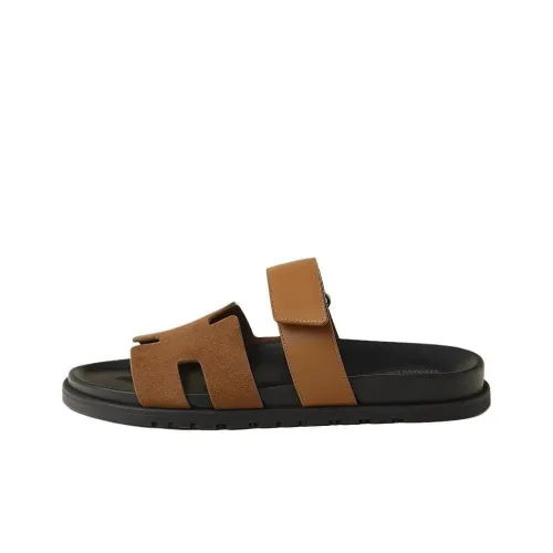 HERMES Chypre Слипоны Мужской Коричневый