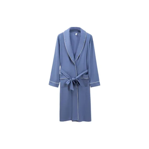 Cotton Gene Мужской халат Sleep Robe Azure