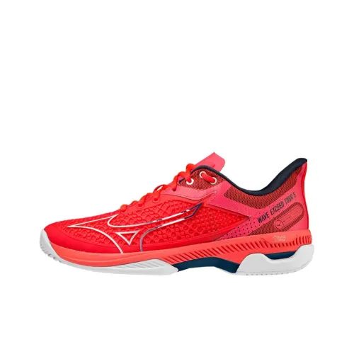 Mizuno Wave Exceed Tour 5 Low Топ Кроссовки для тенниса Женские Красные