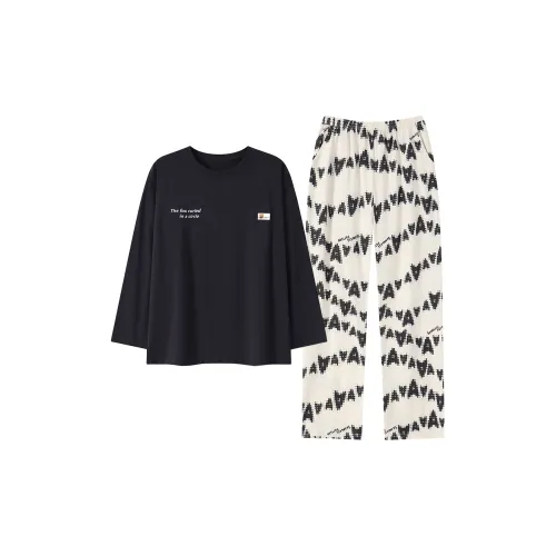 Комплект пижам Cotton Gene женский черный