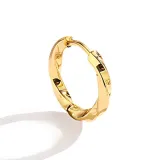 Серьги-кольца "Звезда" Одиночная (Золото)