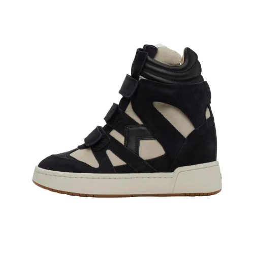 ISABEL MARANT Скейтборд Кроссовки Высокие Черные/Белые Женские