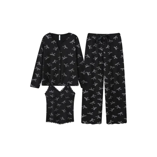 YUZHAOLIN Pajama Комплект Женский Черный