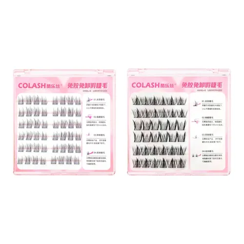 KULESI Нет Сцепление Lazy ABA+Нет Сцепление Бадминтон Веер Маленькие звезды-близнецы Клещи для ресниц Один Кластер EFFORTLESS Trilogy