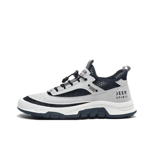 JEEP SPIRIT Износостойкий Дышащий Легкий Низкий Топ Повседневная Обувь Мужская Furious Морской Синий