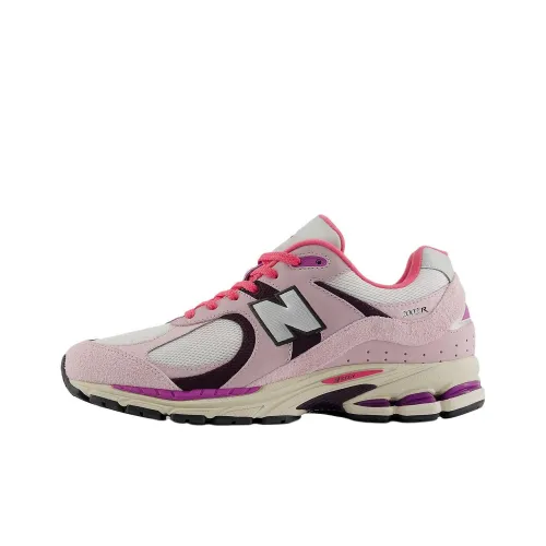 New Balance NB 2002R Устойчивый к истиранию Низкий Топ Повседневная Беговая Обувь Унисекс Розовый Фиолетовый