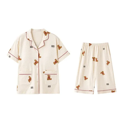 William Pajama Комплект Женский Абрикос