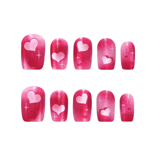 SHANGSHIQIN Розовый Elegance Brightening Ручной Лак для ногтей 15mm Короткий LADDER Розовый Градиентный