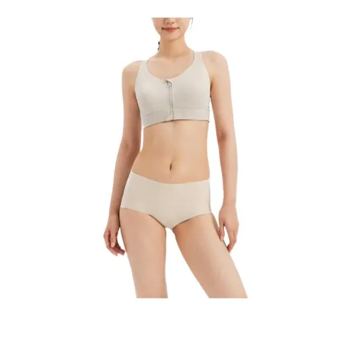 DECATHLON Боксер-брюки Женские 2 упаковки дымчато-серый кремовый бежевый