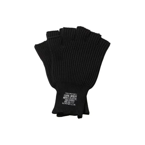 N.HOOLYWOOD Полиэстер Трикотаж Перчатки Унисекс Черный