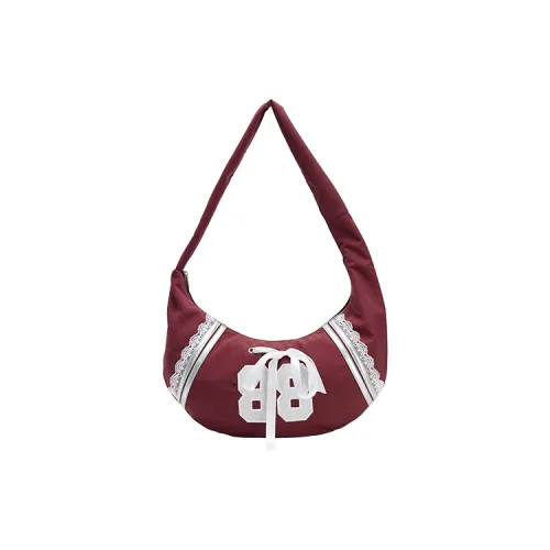 URBAN REVIVO Ткань Сумка через плечо Сумка на плечо Большая Женская Красная Коричневая Холодная Серый