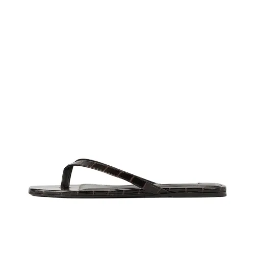 TOTEME Шлепанцы Женские Темно-Коричневый