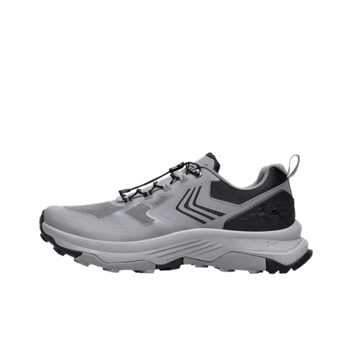Under Armour Устойчивые к истиранию Низкие Кроссовки для бега по пересеченной местности Мужские Серые