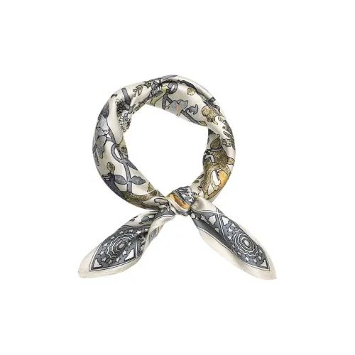 STUFFER Тутовый шелк Простой Сатин Женские шелковые шарфы