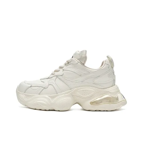 HR Low Топ Толстая подошва Кроссовки Женские Экрю