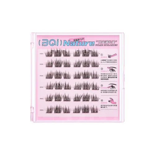 BQI Двойной кончик Одуванчик Клей Бесплатно Накладные ресницы Естественная длина Стиль