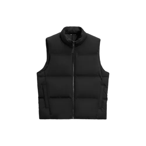 ZARA Черный мужской пуховик