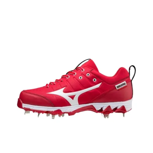 Mizuno 9 Spike Low Топ Кроссовки для тренировок Женские Красный Белый