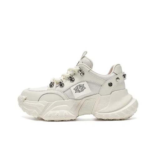 HR Low Топ Толстая подошва Кроссовки Женские Бежевые