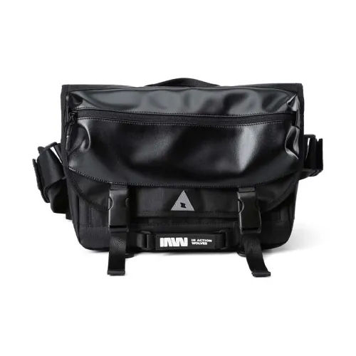 SEPTWOLVES ПВХ Текстильная сумка через плечо QPL Стандартная Унисекс Черная