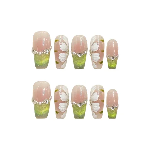 SHANGSHIQIN Мягкий Spring Осветляющий Ручной Зеленый Эльф Мягкий Ручной Инструмент для Ногтей 25 мм Средний LADDER Розовый Градиент