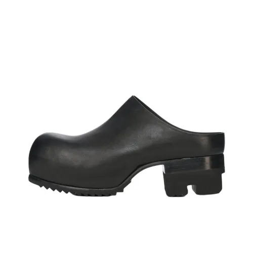 RICK OWENS совместный бренд RO Домашние тапочки 5 см Женские Черный