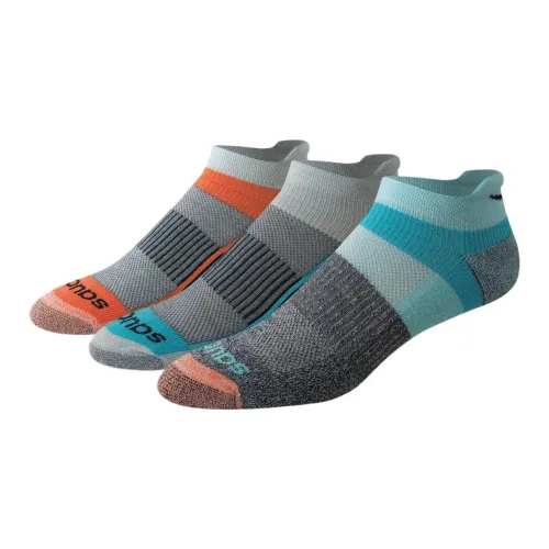 Saucony Inferno Cushioned Нет ShowTab Наборы носков Унисекс 3 упаковки Серый