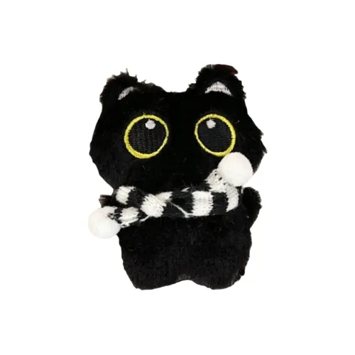Princess Lovers Милый Черный Кот Скулежущий Брелок Кукла Плюшевая Подвеска 10 см Высота