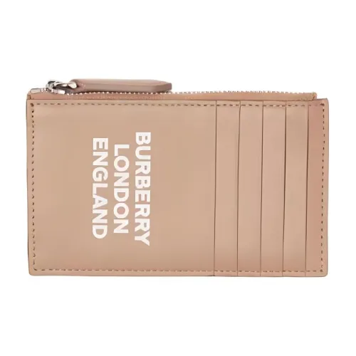 Burberry Men's Calfskin Card Holder Archive Beige
