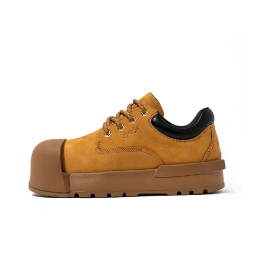 LOHAN·SIR Дышащий Увеличение Высоты Низкий Топ Повседневный Женский Земляной Коричневый Желтый