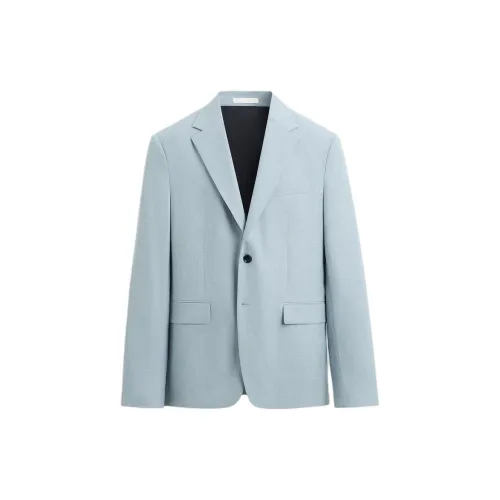 ZARA Бизнес-костюм мужской небесно-голубой