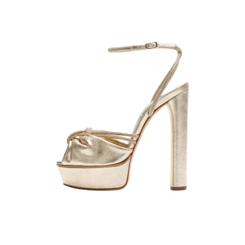 Casadei FLORA Грубый каблук Высокие каблуки 14 см Женские Золотой