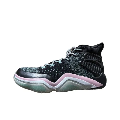 ANTA UFO1,0 Slip-Resistant High Top Баскетбольные кроссовки Мужские Черный Розовый